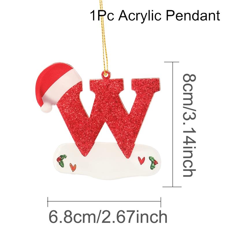 Christmas Acrylic Letter Pendant 2026 Merry Cristmas Decoration for Home Xmas Tree Hanging Ornaments Navidad Natal New Year 2026