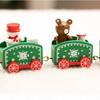 Cake Christmas Decoration Party Props Home Decor Window Ornaments Christmas Ornament Wooden Train