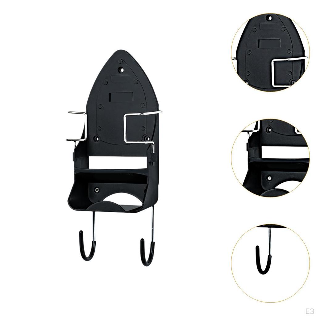 Easily Installed Holder for Electric Iron And Wall Mounted Rack