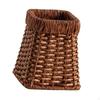 Cosmetic Brushes Holder Decorative Flower Vase Imitation Rattan Woven Portable Handcraft Desktop