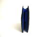 Authentic BOTTEGA VENETA Intrecciato Black Blue Leather Bifold Wallet Compact Wallet #a425  Refurbished