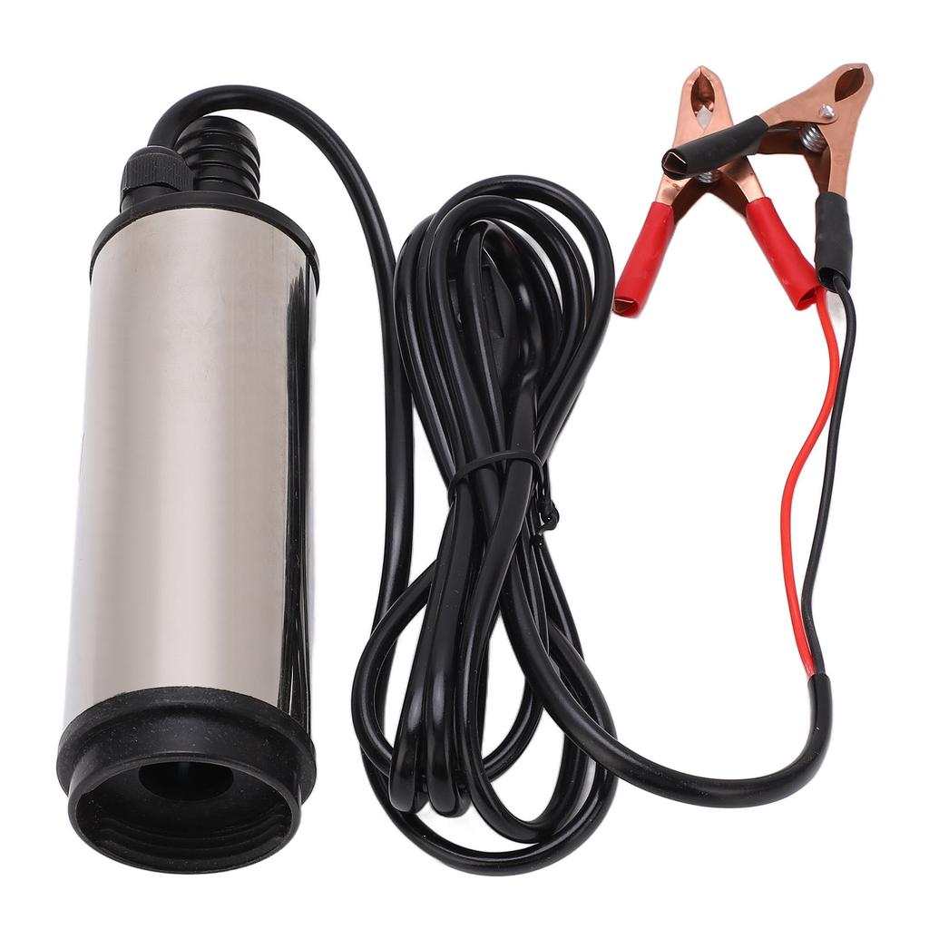 DC 12V Mini Refueling Pump with Filter Stainless Steel Diesel Fuel Transfer Pump 45?50L