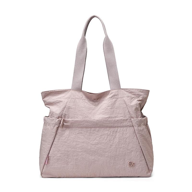 Large Capacity Nylon Tote Bag for Women, Lightweight Waterproof Shoulder Handbag with Multiple Pockets for Travel and Daily Commute