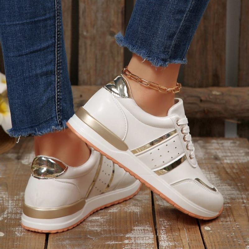 Women's Plus Size Thin-Strap Thick Platform Sneakers Euro-American Fashion Versatile Casual New Autumn Winter