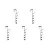 AU Fivesegment Door Hook Multifunctional Coat Towel Storage Organizer Hook (Brow