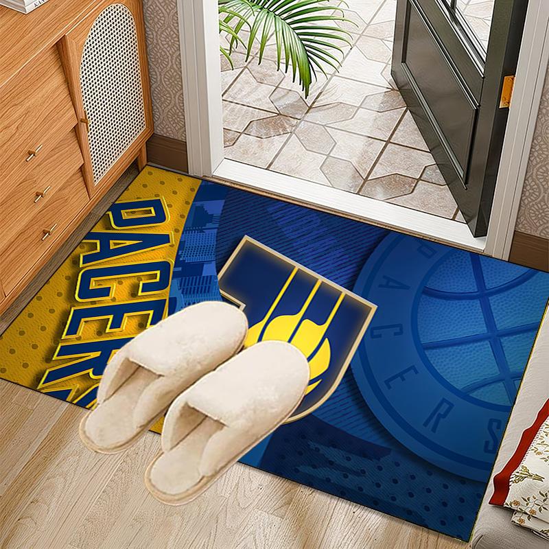 Pacers Basketball Team Rug Office Carpet Non-Slip Mat, Chair Rug Floor Covering for Gaming, Bedroom, Living Room , Home Decor Christmas Gift