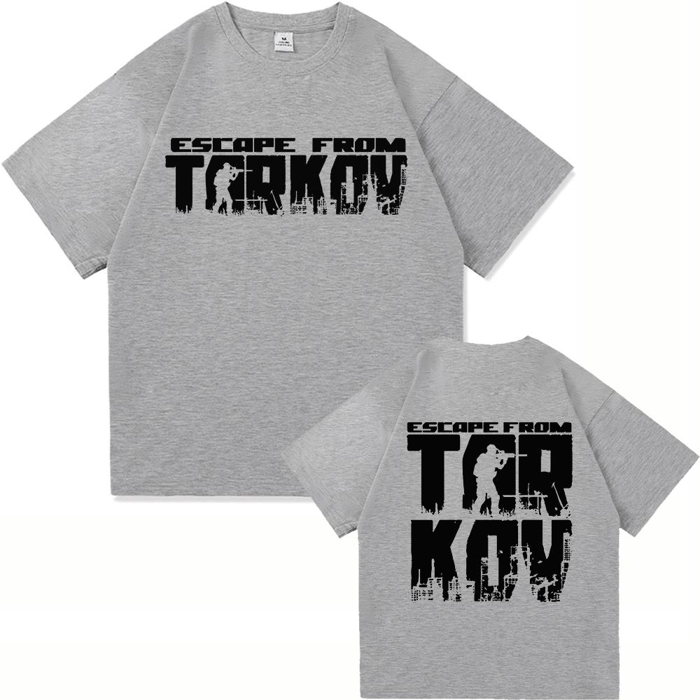2025 Hot Game Escape From Tarkov TShirt Fashion Menwomen Clothing Harajuku High Quality Tops Cotton TShirts Vintage Male Tees