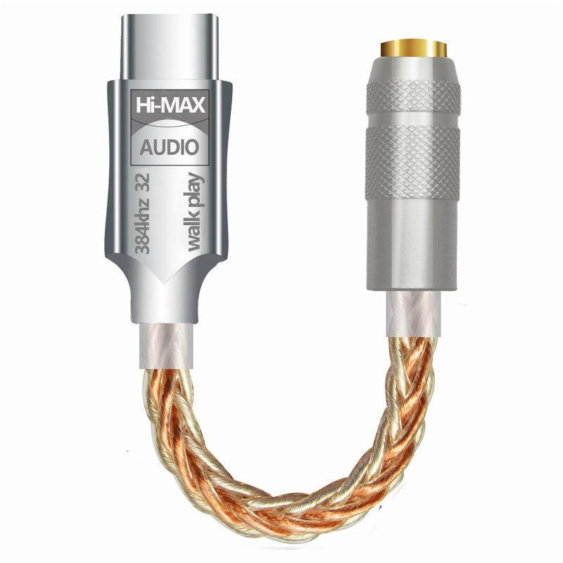 Earphone Amplifier Type C To 3.5Mm Usb C Audio Decoder Amp Adapter Cb1200Au Chip Sound Card Digital Decoder For Android