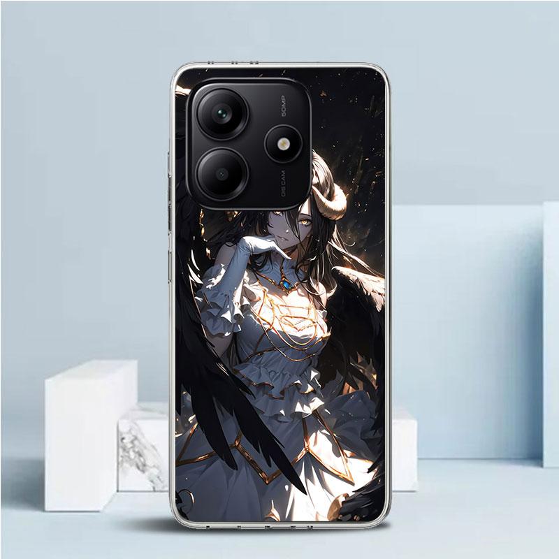 Albedo Overlord Anime Phone Case For Xiaomi Redmi Note 15 14 14S 13 12S 12 Pro Plus 11S 11 11T 11E 10S 10 + Soft TPU Back Cover