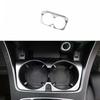Water Cup Frame Trim Central Console Matte Silver 2015-21 For Benz C-Class W205