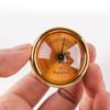 Mini Hygrometer Analog Hygrometer Mechanical Round Hygrometer Humidity Gauge for Cabinet Cans 1.77 Inch ( Gold )