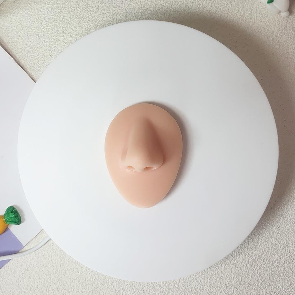 Model din silicon pentru ureche, nas, buză, pentru afișare și antrenament, cu suporturi pentru piercinguri