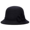 ZHENYUEQI Women's Retro Winter Wool Blend Bucket Hat