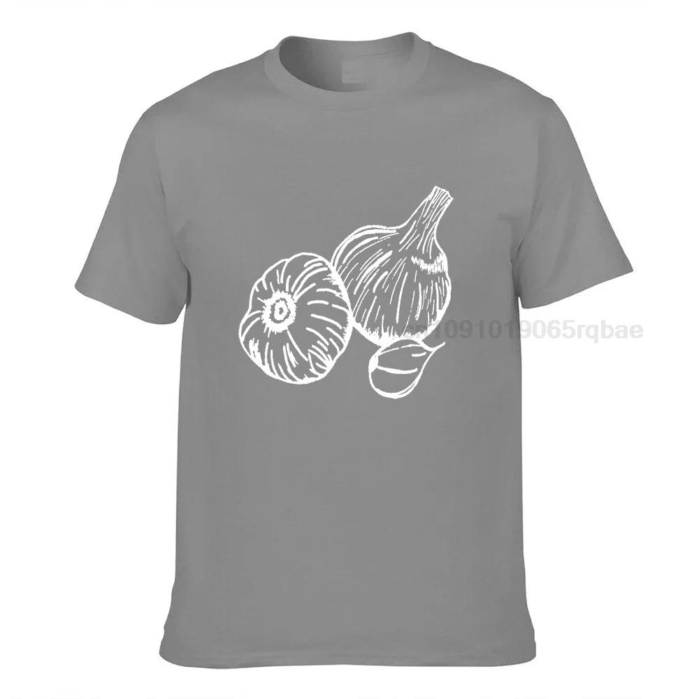 Garlic Tshirt Garden Shirt Screen Printed T Shirt Clothing Gift Foodie Gift Cotton Casual Unisex T Shirt Unisexs Tee Shirts Tops