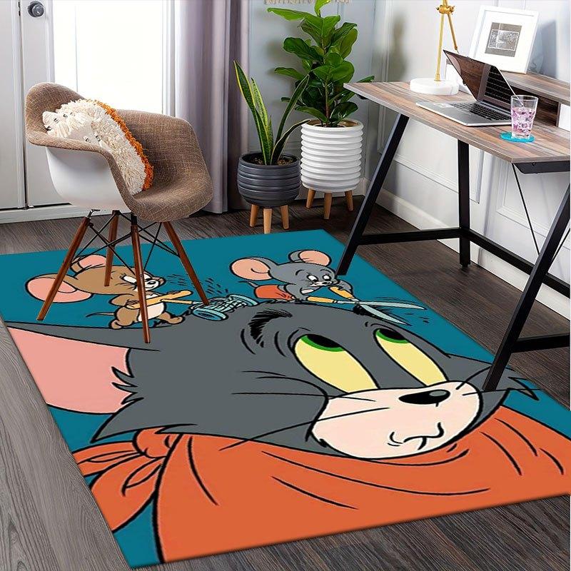 

Tom & Jerry Cartoon Poster PrintOffice Mat Home Decor Gift For Halloween & Christmas LD10 80cm by 120cm