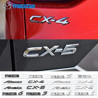 1 ud. Insignia Emblema Trasero para Maletero de Coche ABS Pegatina de Letra Número Emblema para mazda 3 5 6 Atenza Axela CX-4 CX-5 323 Accesorios