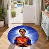 Yamal Round Area Rug Suitable for Foyer Outdoor Hallway Kitchen Anti-slip Round Rug Decorate Offices Perfect Gift for Women Men