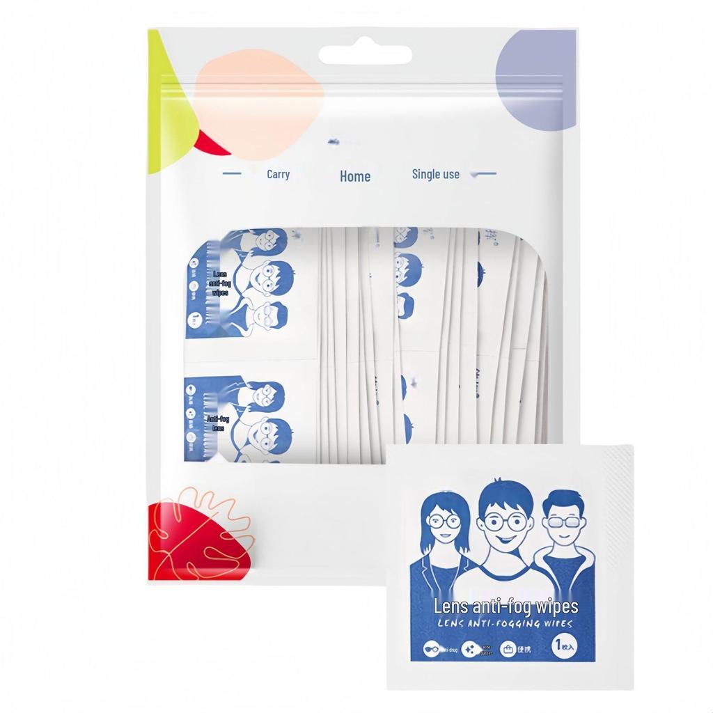 Disposable Anti-fog Glasses Wipes for Lens and Screen Cleaning