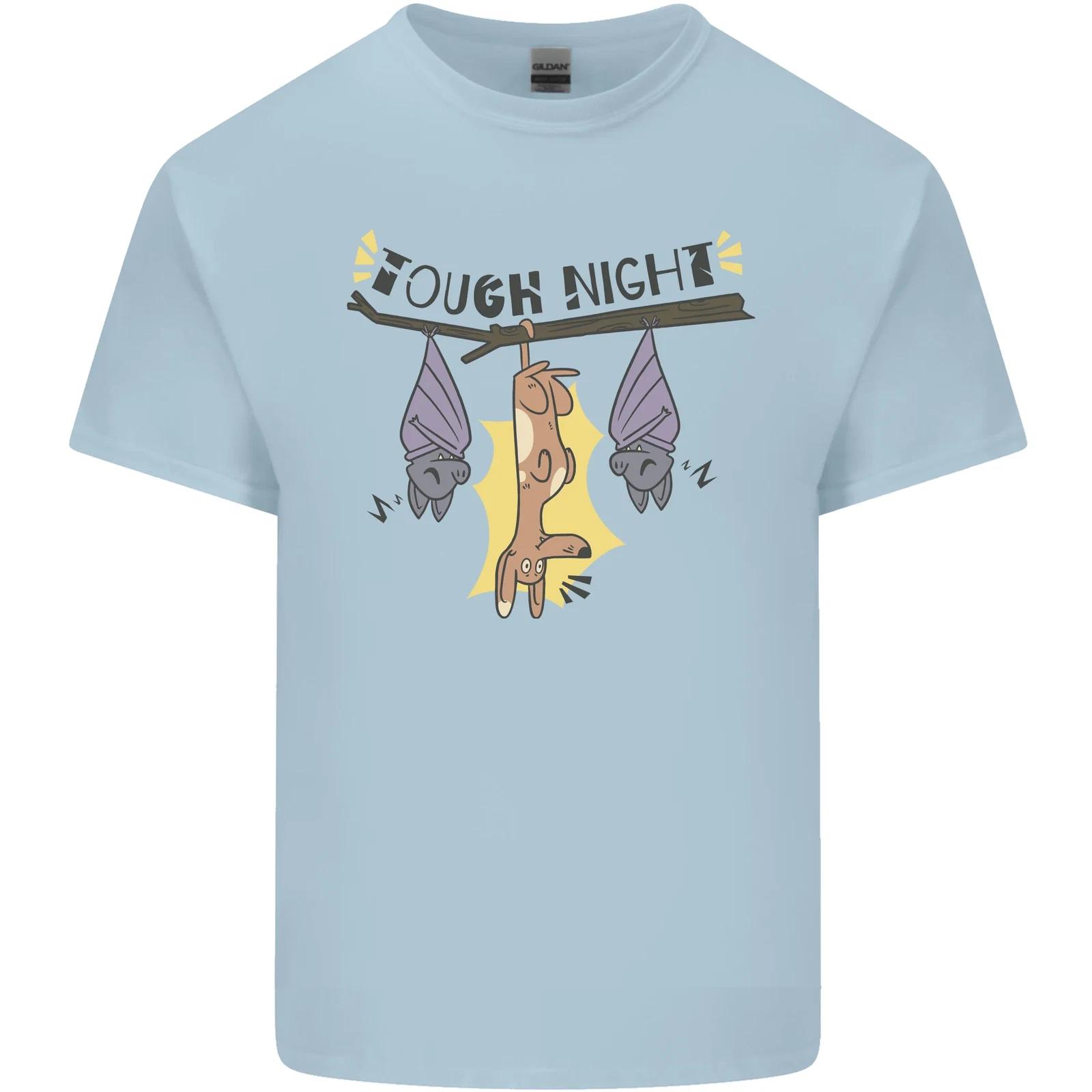 Tough Night Funny Dog Bat Hangover Alcohol Beer Kids T-Shirt Childrens XL