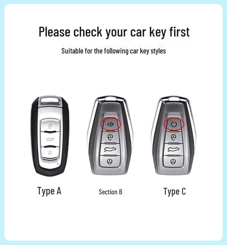 Compatible Key Case for Geely Models: Emgrand, Xingrui, Xingyue L, Binyue, Boyue, Bin Yue, GS