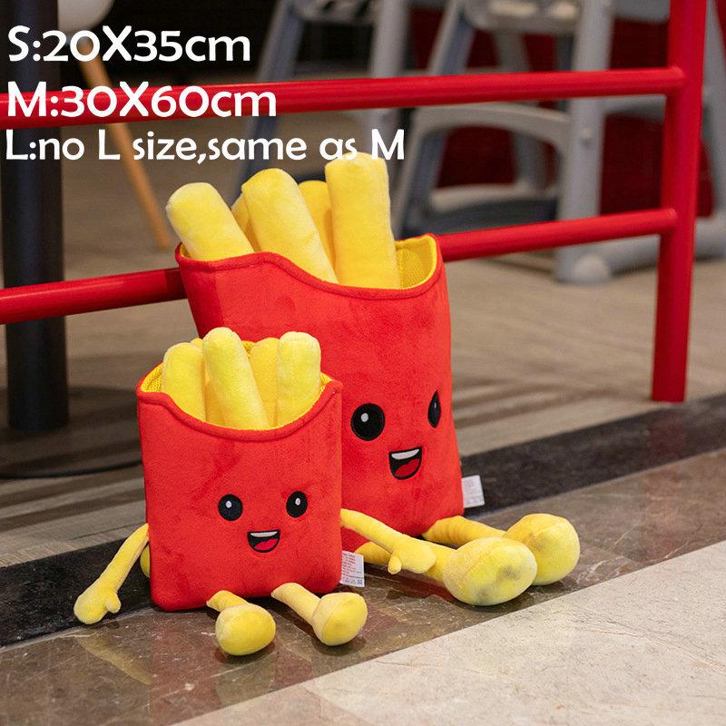 Fast Food Stuffed Toy Plush hamburger Toast Doll Fried chicken legs Stuffed Pillow Hot Dog Man Cushion Toy for Fast food Store