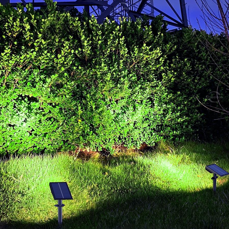Solar LED Garden Pathway Light 9 LEDS 1 Modes Outdoor Waterproof Lawn Lamp for Camping Weddings Christmas Garden Lighting