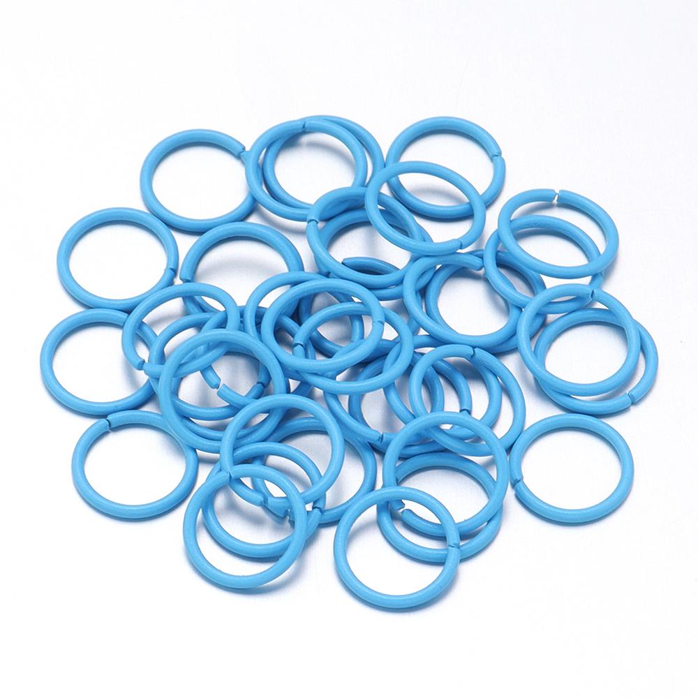 50Pcs Multicolor Charm Metal 8 10mm  Single Loops Jump Rings DIY Jewelry Findings Closed Ring For Keychain Bracelet Accessories