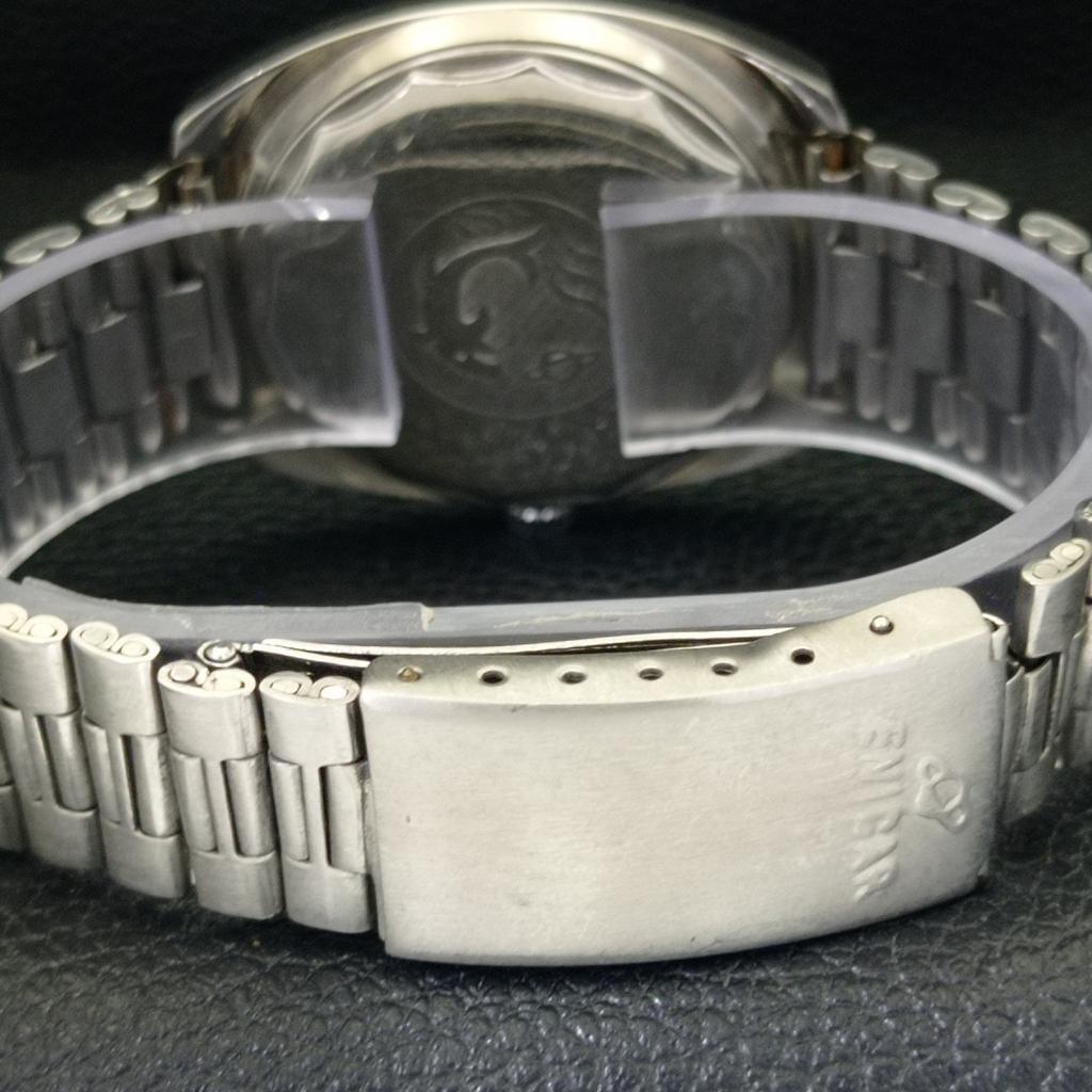 USED AUTOMATIC ENICAR SWISS MENS GREY COLOR DIAL WATCH A431426-2 R107-a431426