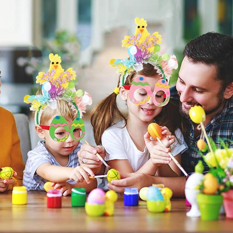 Easter Hair Band Happy Easter Day Hairband For Easter Decoration 6X Women Easter Ears Hair Accessories Headband Set For Girl