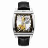 Reloj Mecánico Automático Transparente Hombre Steampunk Esqueleto Engranaje de Lujo Cuerda Automática Cuero Relojes de Hombre Montre Homme