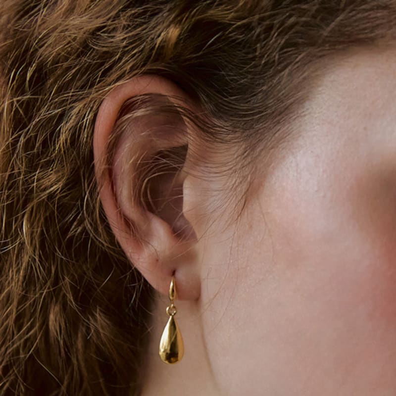 mimesi Rain Drop Earring (gold plated)
