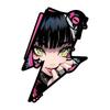 EARLFAMILY Gothic Girl Modern Creative Car Accessories Sticker Tear Peaker