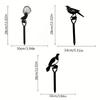 1pc Bird Garden Stake - Metal Silhouette Yard Sign with Stake for Garden Decor, Ideal for Halloween and Fall Decorations