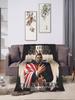 Warm Flannel Throw Blanket for Kids Camping Sofa Bed Cover  In Loving Memory of Charlie Kirk Angelic Advocate Design