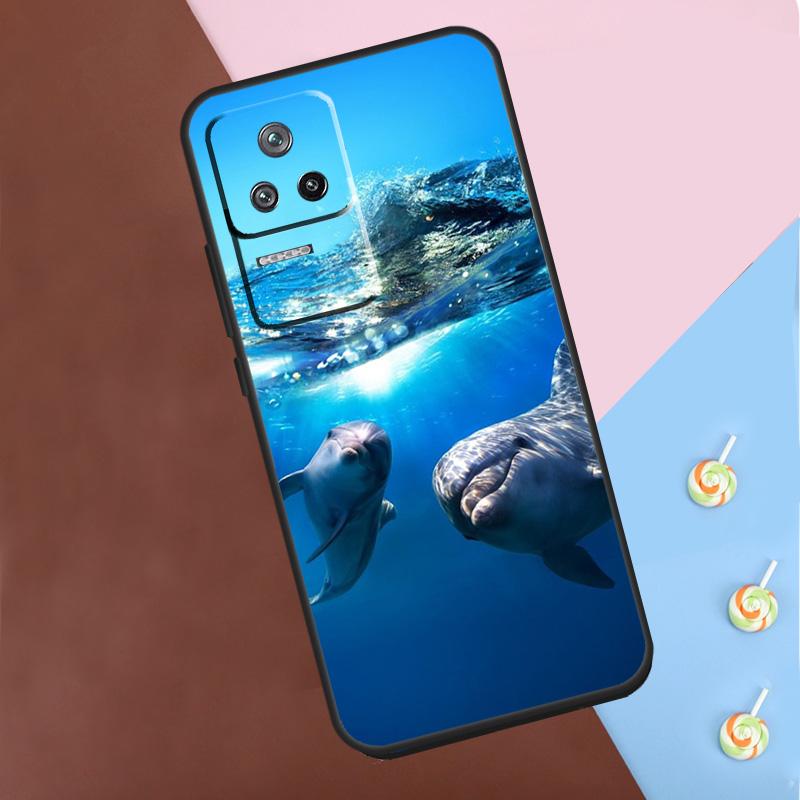 Ocean Dolphin Case For Xiaomi 13T Pro 14 12T 11T 12 13 Lite POCO F5 X3 X4 X5 X6 Pro M6 F3 F4 M5s Cover