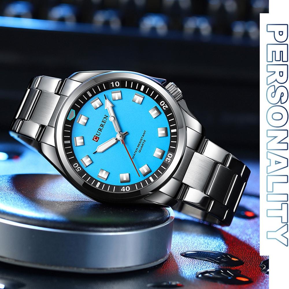 Luxury Watch Business Waterproof Male Clock Luminous Stainless Steel Quartz Men Watch