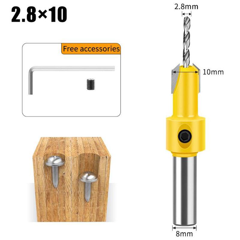 Woodworking Countersink Drill Perforator Alloy Head Hole Drill Wood Screw Mounting Step Drill Bit