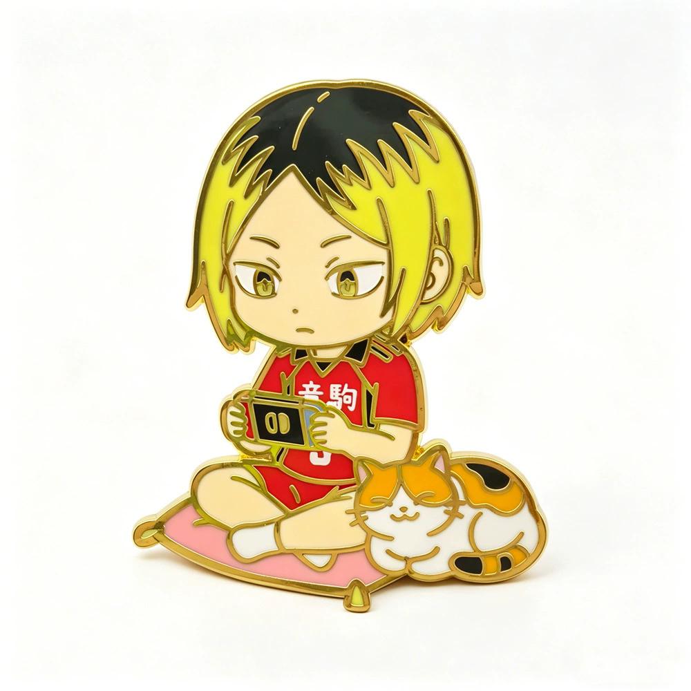 Klassische Anime-Spiele Emaille-Anstecker Kawaii Cartoon-Charakter Brosche Kleidung Rucksack Revers-Abzeichen Mode Schmuck Zubehör Geschenke
