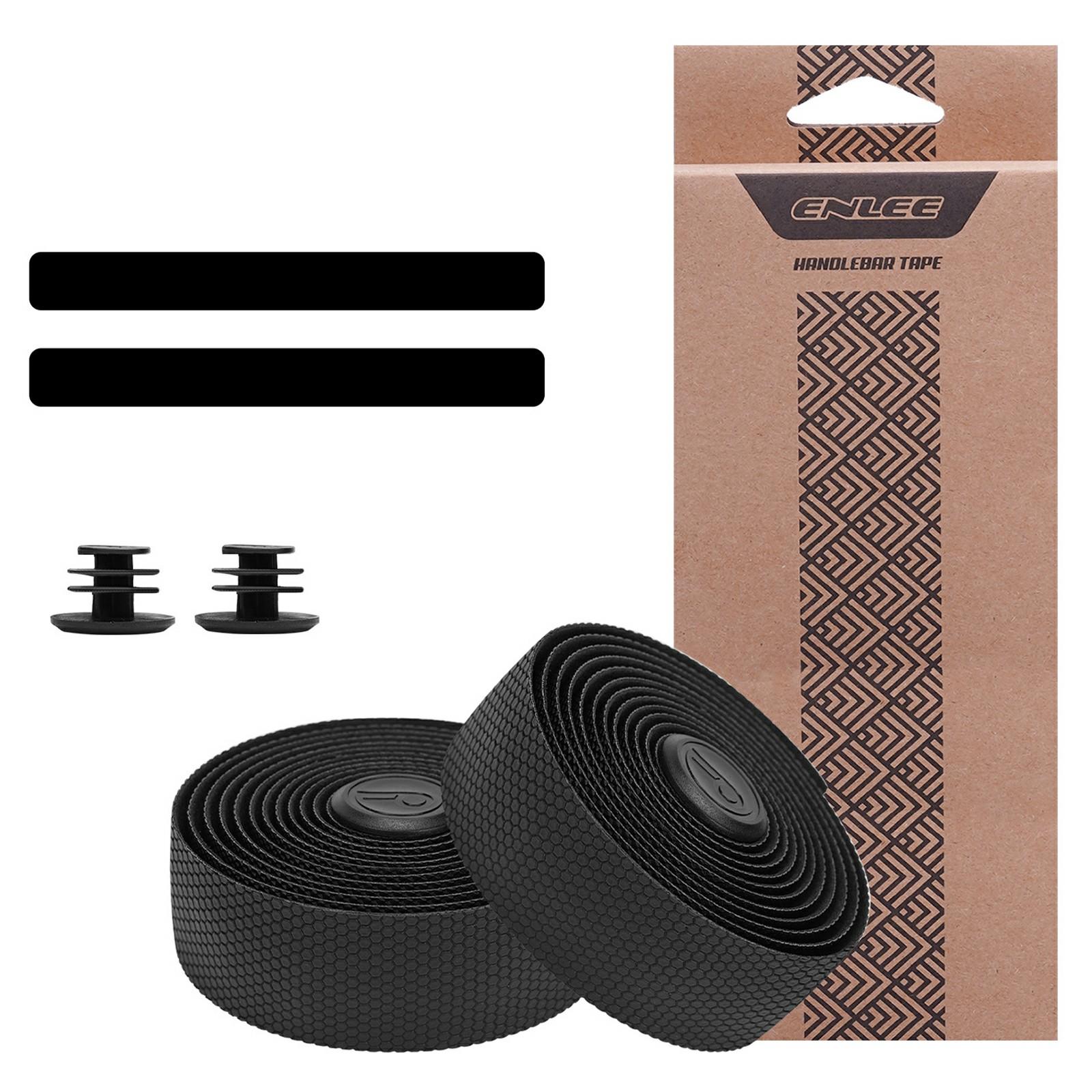 

ENLEE ZG-01 2Pcs Anti-Slip PU Leather Bicycle Handlebar Tape Shock Absorbing EVA Foam Bike Bar Wrap