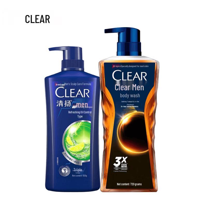 

CLEAR Men s Anti-Dandruff Shampoo & Body Wash Set