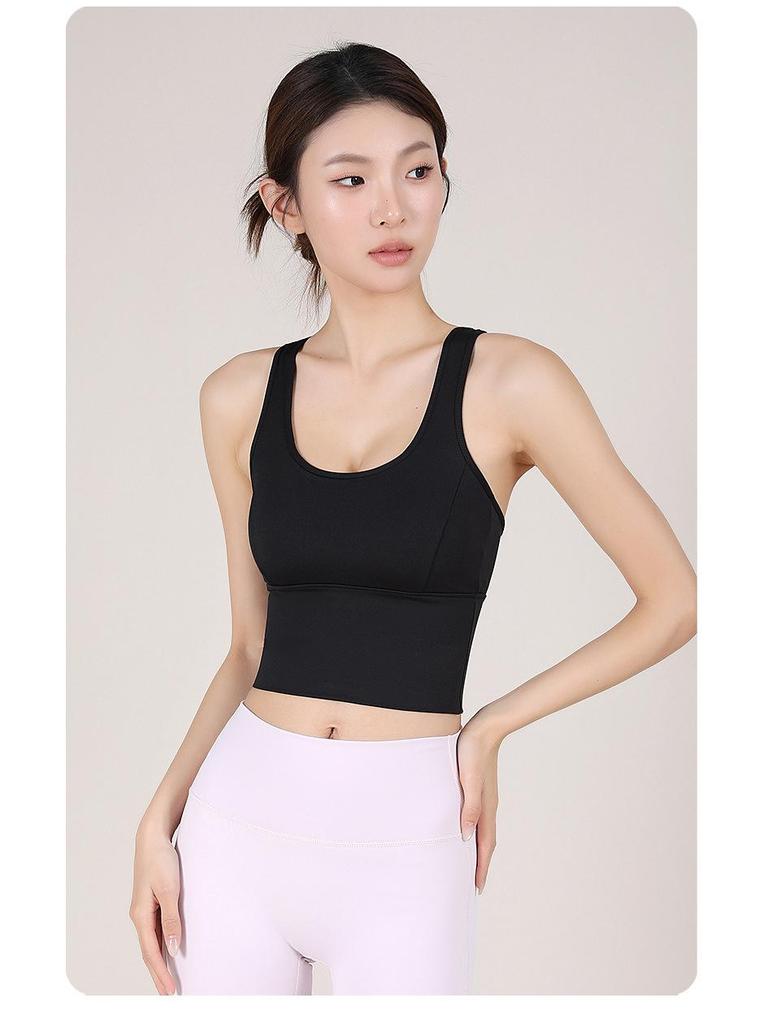 Women's Cross-Back Shockproof Sports Bra for High-Intensity Running, Yoga, Pilates, and Fitness