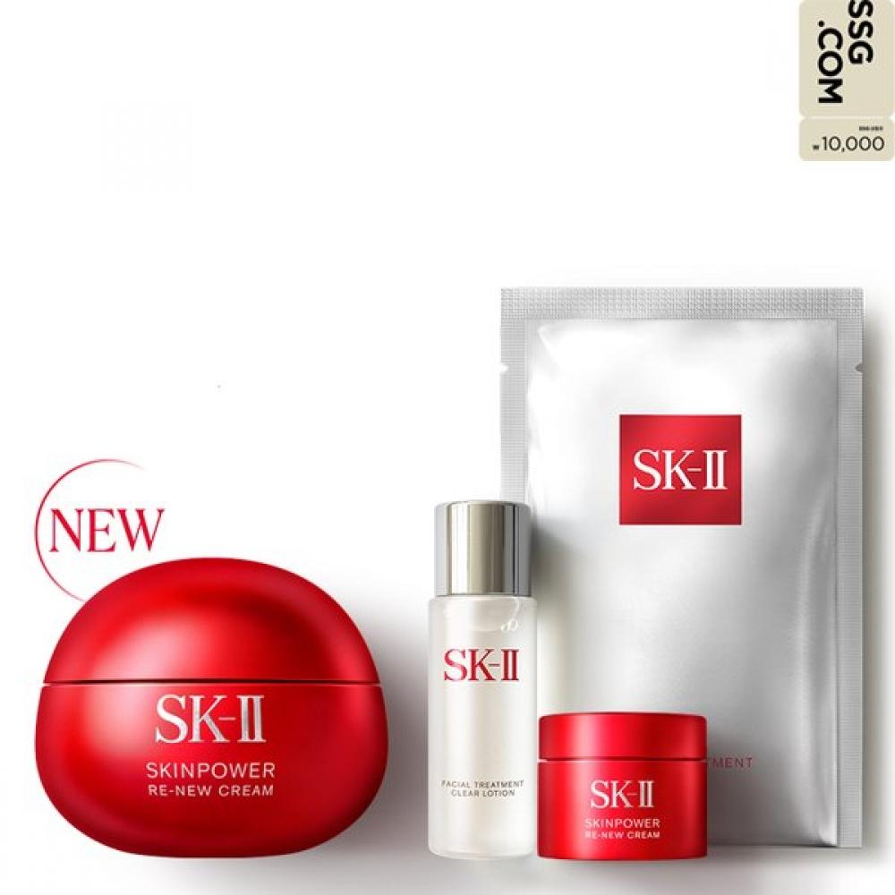 Skii New Skin Power reNew Cream Set 80g + Mobile 10 000 Won Voucher 3 24 Mms Sh SKINPOWER Renew Cream 80g