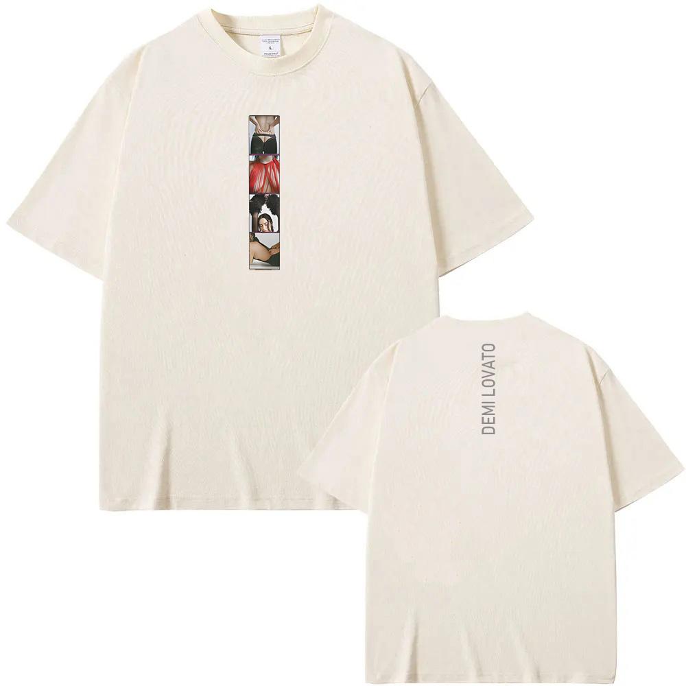 Demi Lovato Singer's Same Style T-Shirt PHOTOSTRIP High Quality Unisex TEE Casual 100%Cotton Short Sleeve Graphic Tee  Fashion