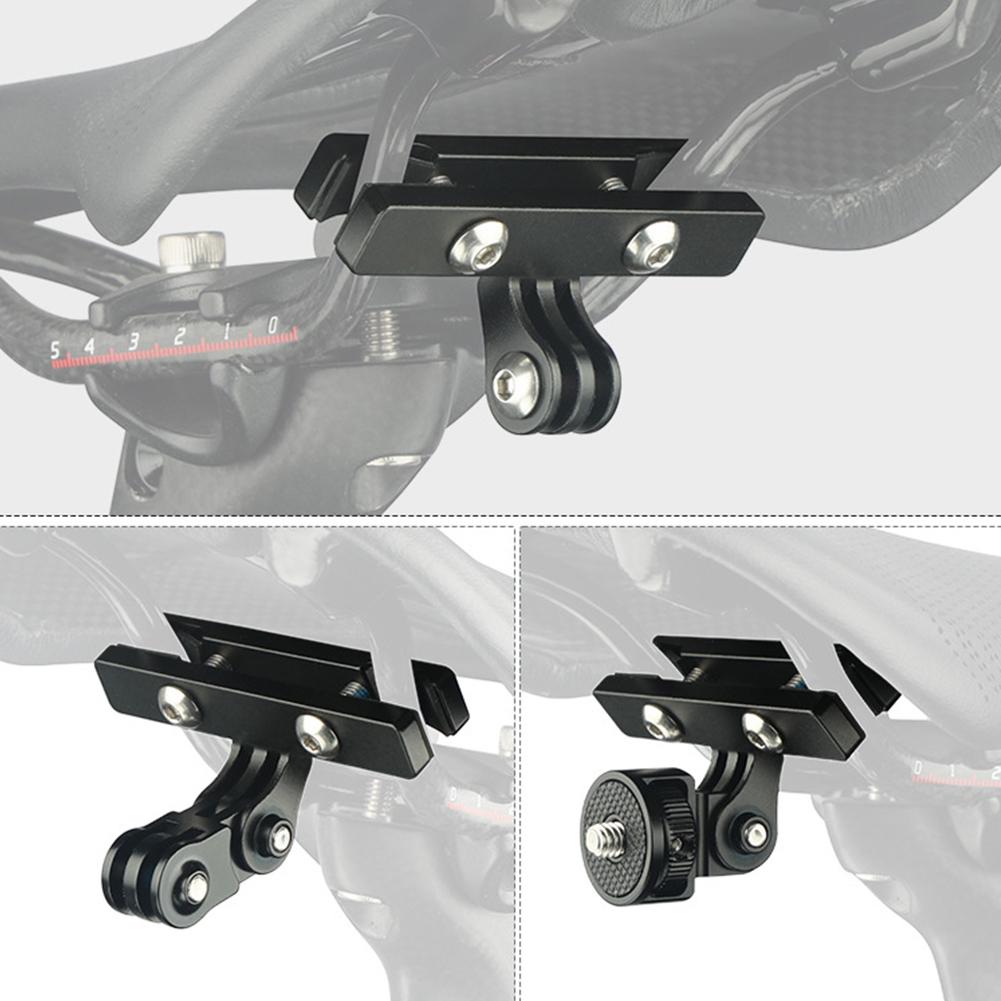 Saddle Bow Lamp Conversion Adapter Aluminum Alloy Saddle Action Camera Mount Adjustable for Gopro Bicycle Action Camera