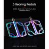 WEST BIKING Bicycle Pedals 3 Bearings CNC Ultralight MTB Road Bike Part Colorful Anti-slip Flat BMX Pedals Cycling Accessories