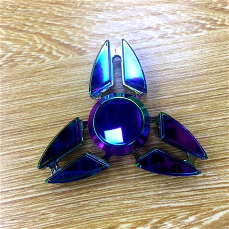 Spinner de Mão Fidget de Liga Arco-Íris Luxuoso Para Alívio do Estresse e Aprimoramento do Foco