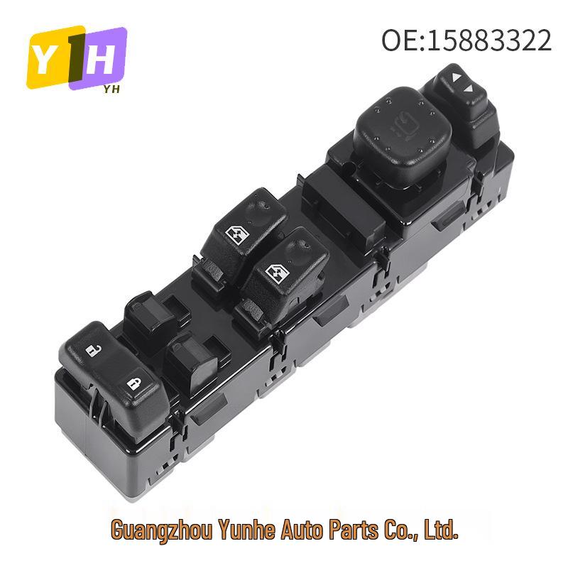 15883322: Master switch for power window regulator in 2003-2007 Chevrolet GM vehicles. Electric