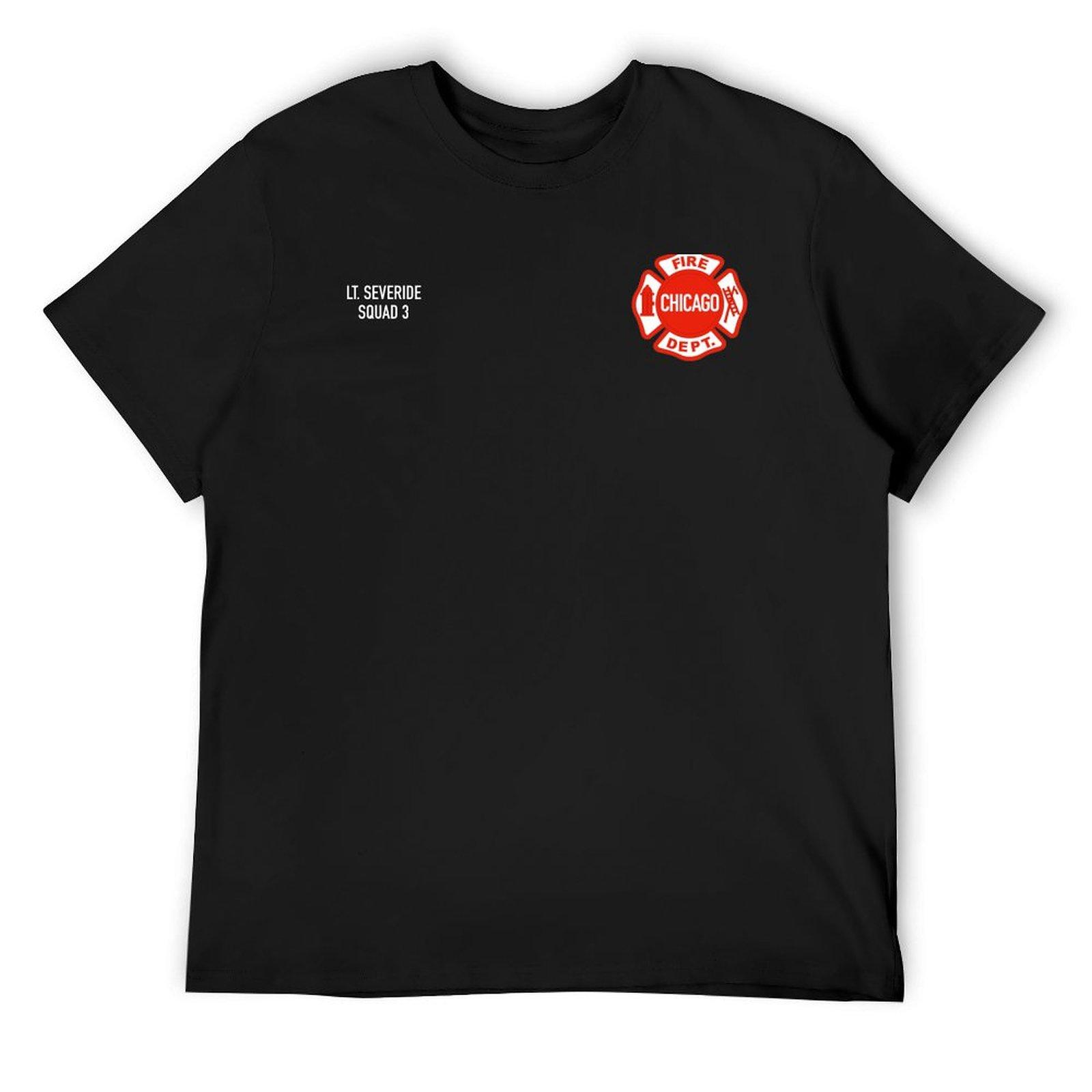 

CHICAGO FIRE - LT. SEVERIDE - SQUAD 3 T-Shirt quick drying quick-drying heavyweights shirts graphic tee plain t shirts men 4XL