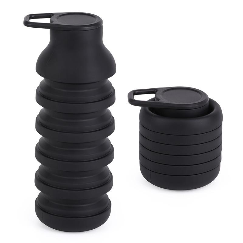 Silicone Folding Cup Outdoor Travel Water Bottle Portable and Handy Cup Cycling Water Cup