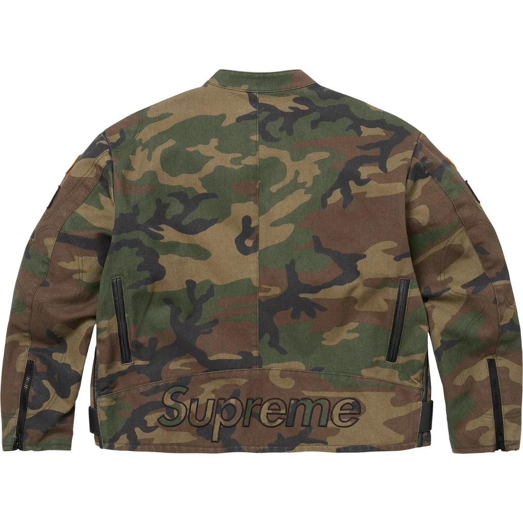 Supreme x Vanson Leathers Cordura Jacket Woodland Camo